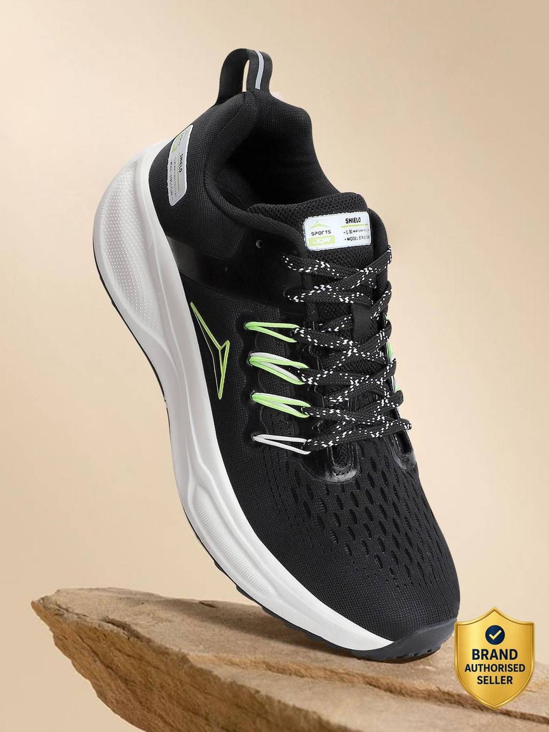 JQR MIRAGE Running Shoes for Men Black
