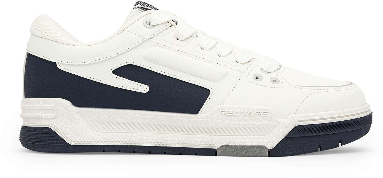 Image of RED TAPE Low Cut Sneaker for Men in White Navy | Sneaker Sneakers For Men