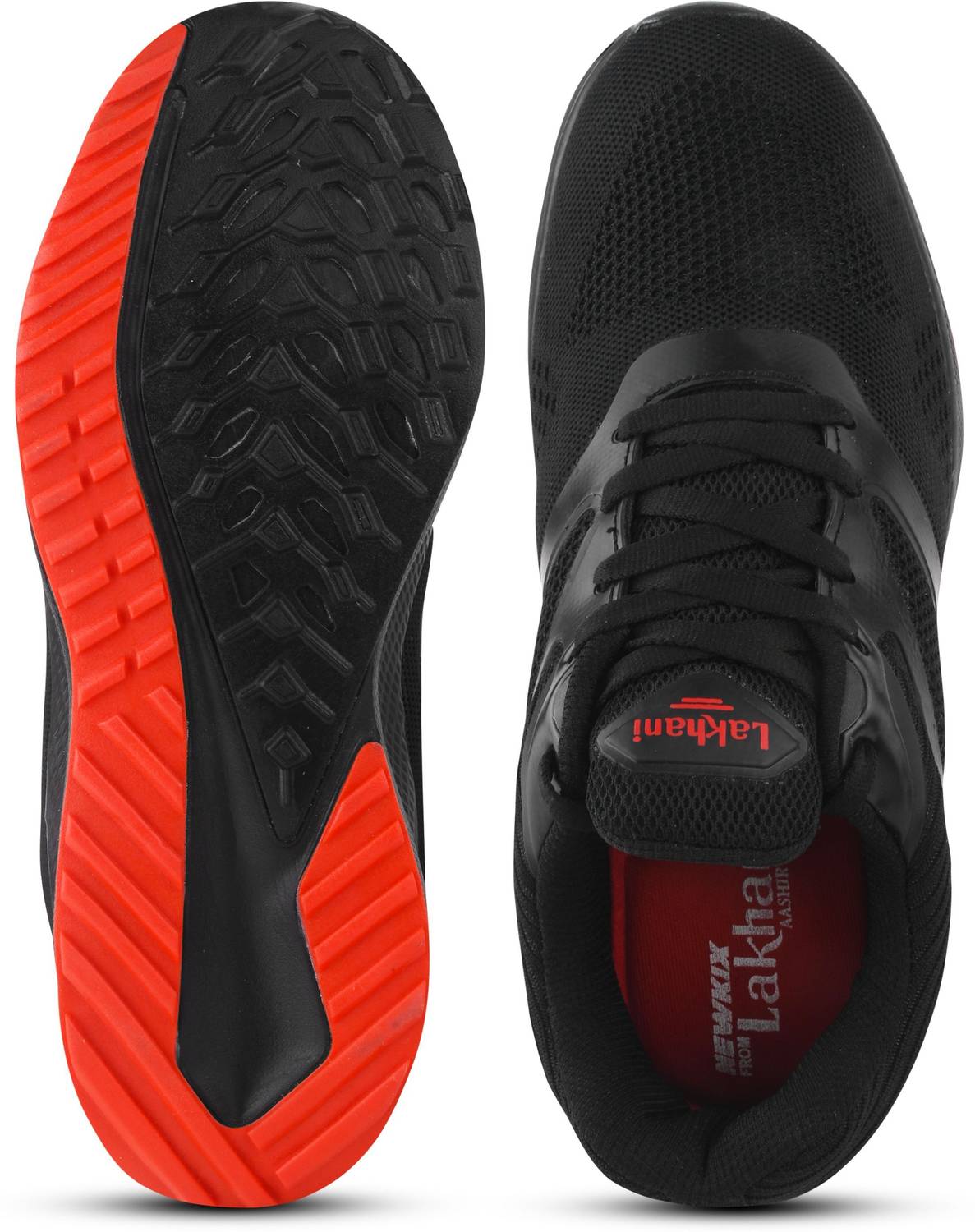 Lakhani Aashirwad Kick-05 Black-Red 9 Men's Casuals - Image 4