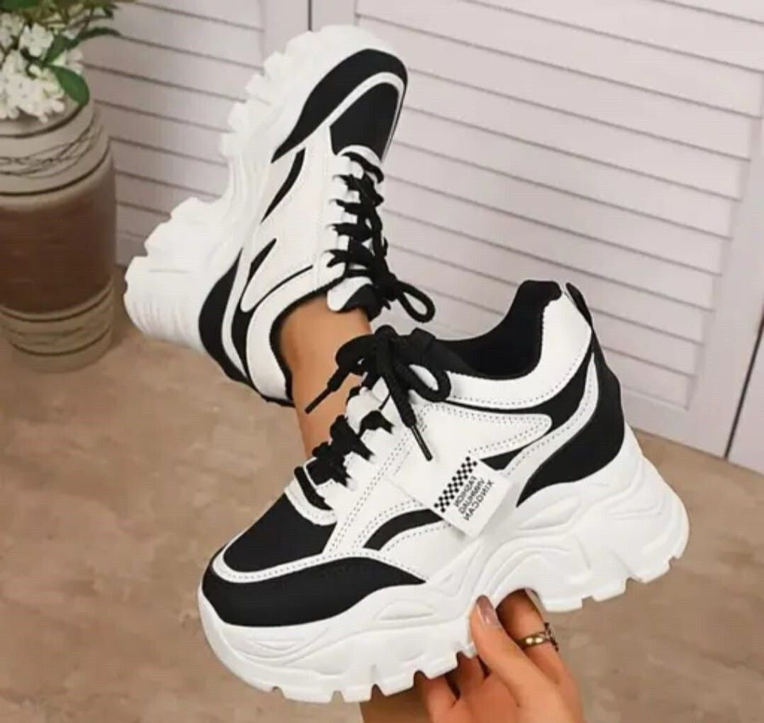 Image of Avose Black Trending Stylish Casual Shoes Sneakers For Women