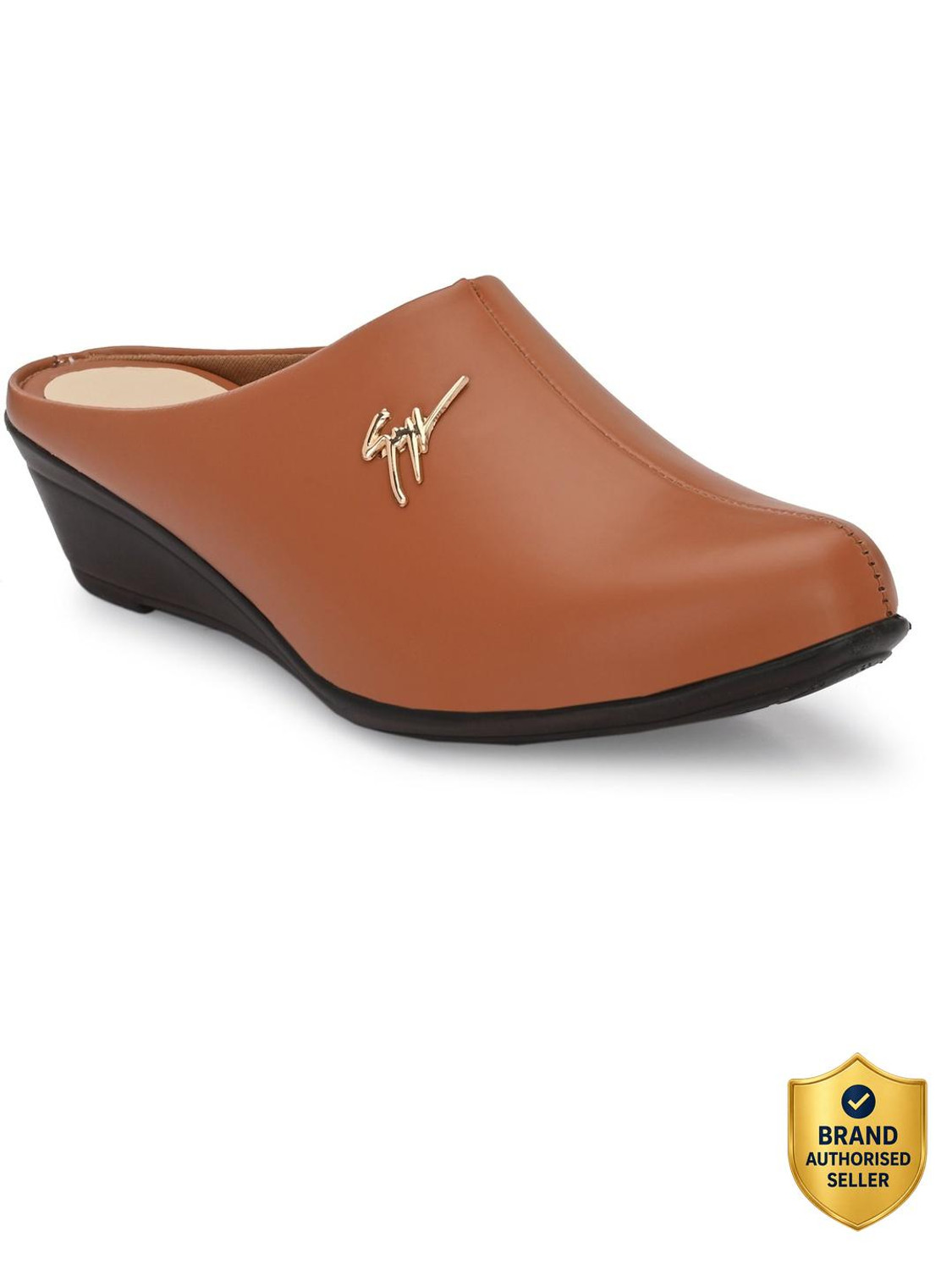 Image of FOOTLOOSE Women Flats Comfortable Slip On Backless Pointed Toe Mules Shoes Casuals For Women