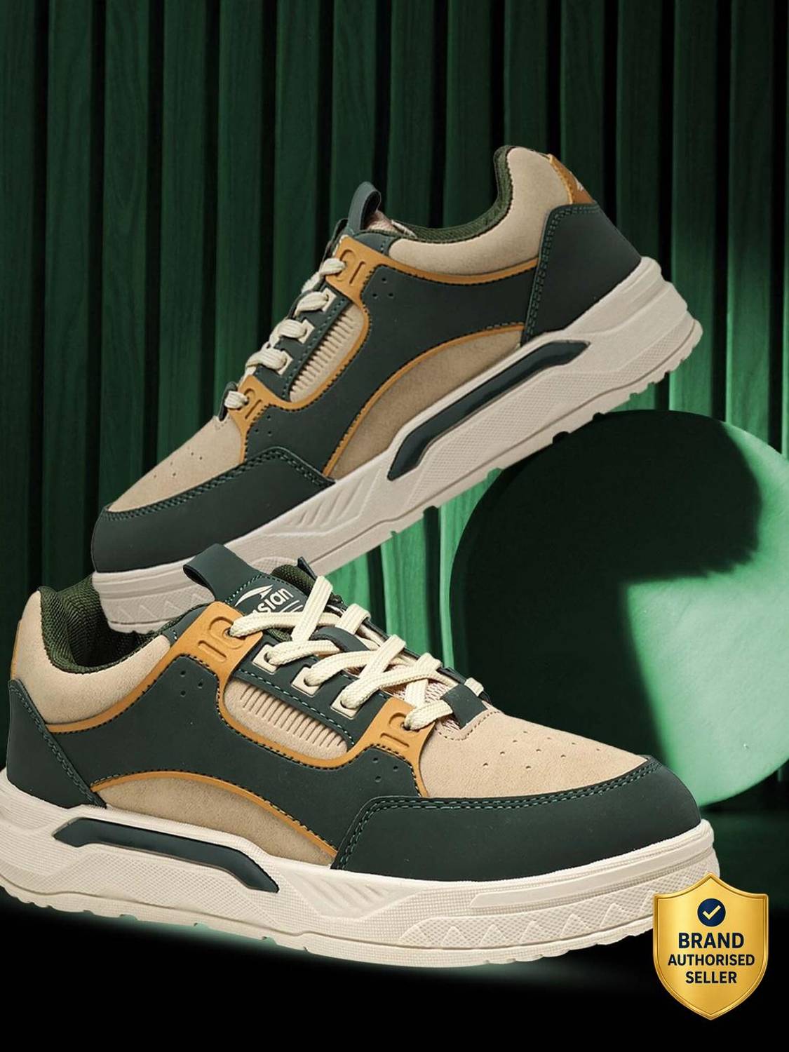 Men's Stylish Casual Colourblocked Sneakers - Image 1