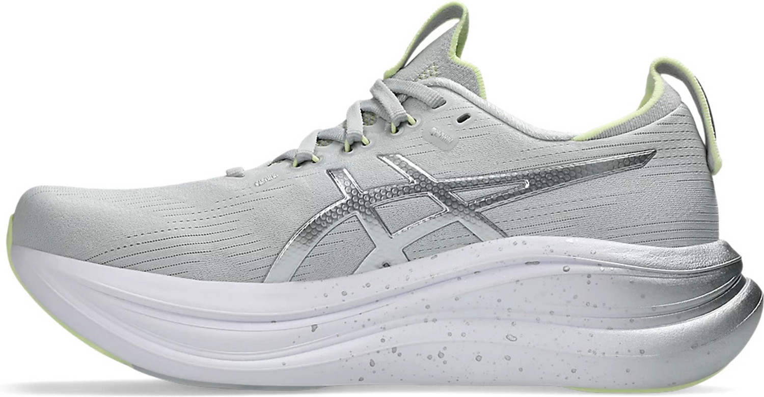 Image of Asics GEL-NIMBUS 28 PLATINUM Running Shoes For Women (Grey, 4)