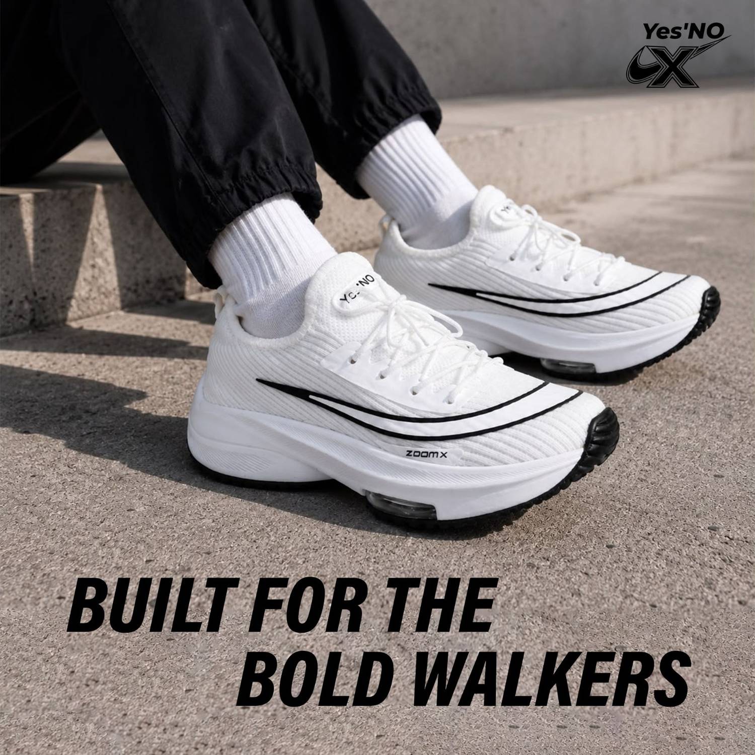 Yes'No Men's Lightweight Mesh Running Shoes - Image 2