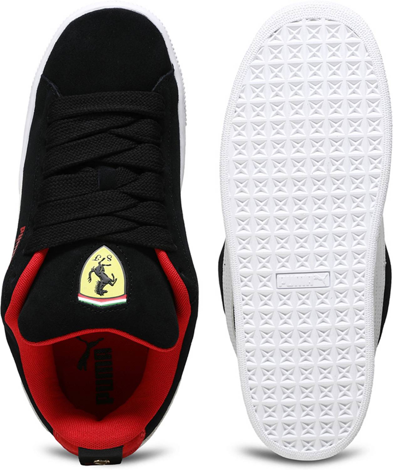 PUMA Ferrari Suede XL Sneakers for Men Black - Image 5