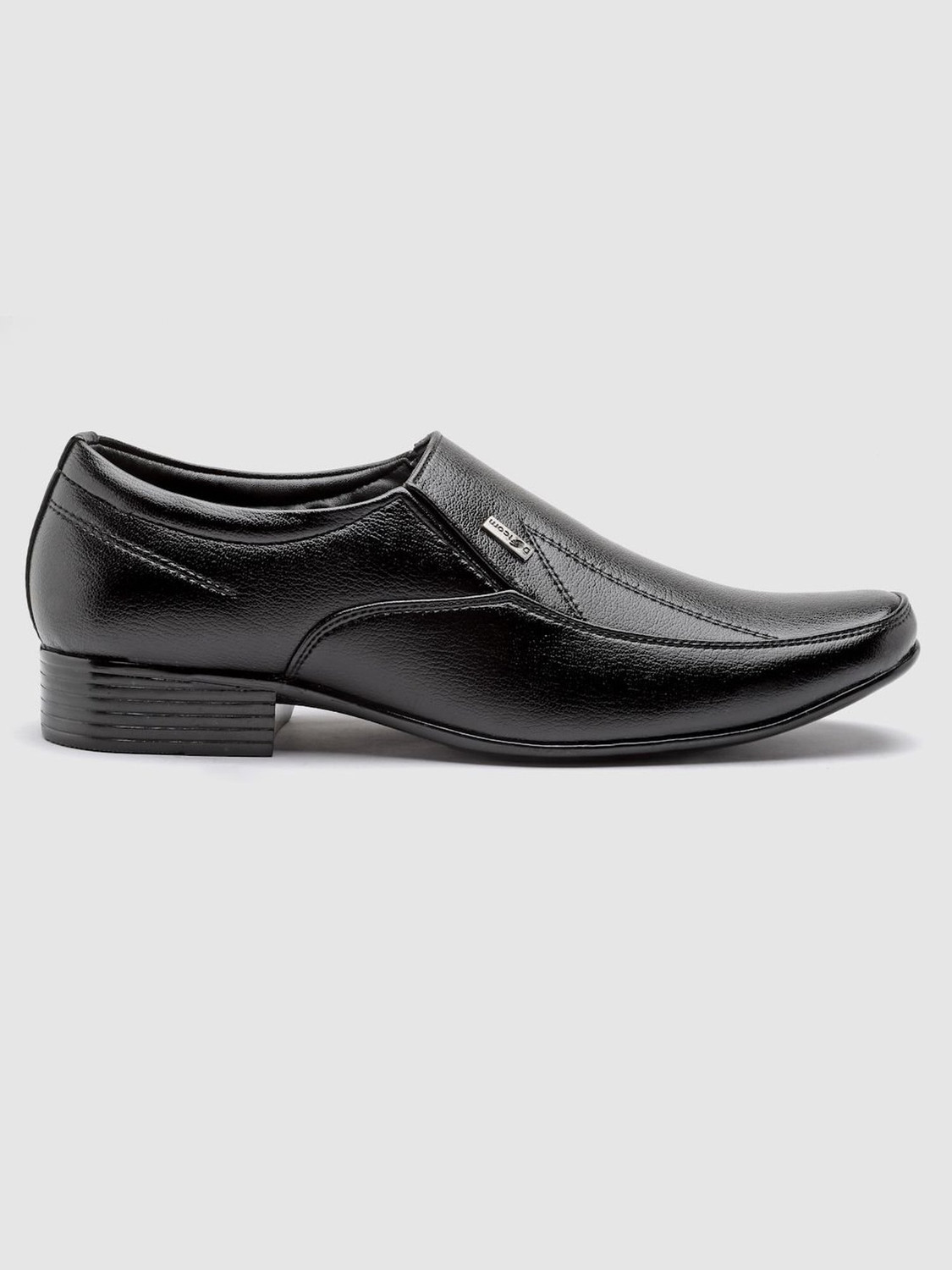 Image of action DOTCOM D-63 Microfiber Classic Comfortable Retro Durable Casual Slip-On Slip On Shoes For Men (Black, 8 UK /India)