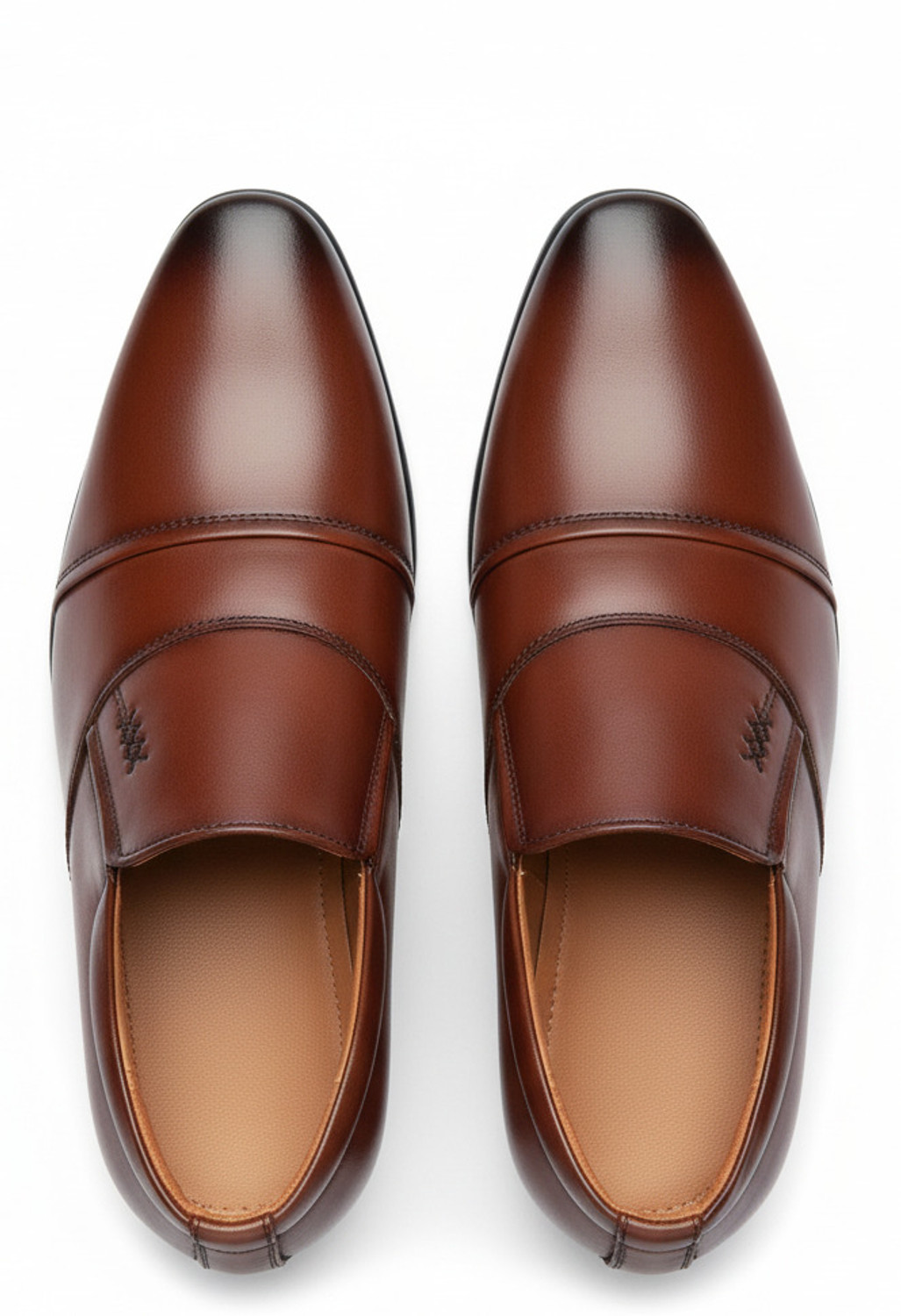 Image of kickonus Brown Slipon Officewear Dailywear Formal Mocassin For Men