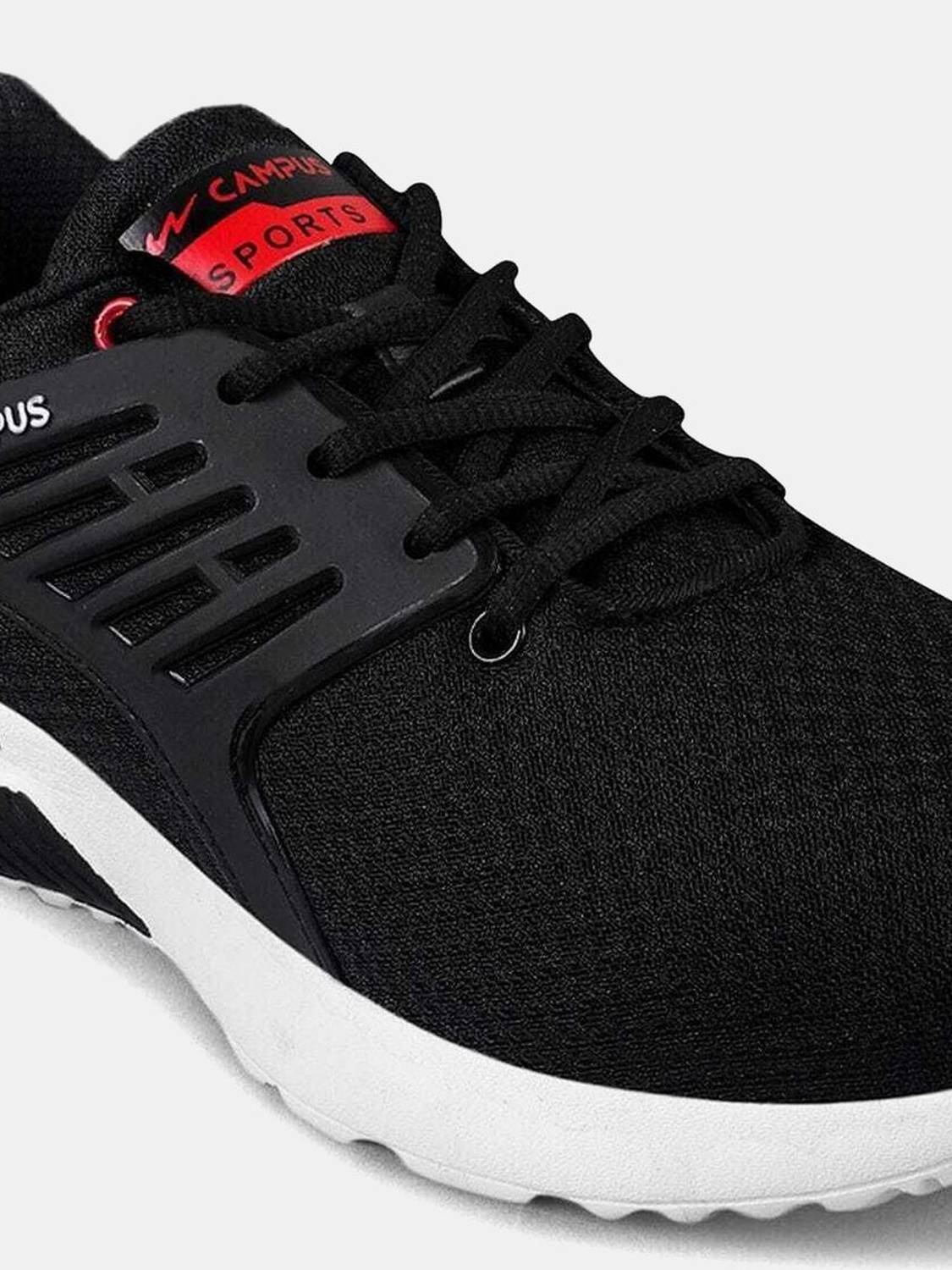 CAMPUS CRYSTA PRO Black Running Shoes For Men - Image 5