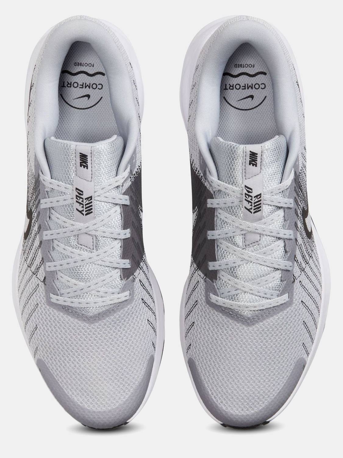 NIKE RUN DEFY Men's Gray Running Shoes - Image 5