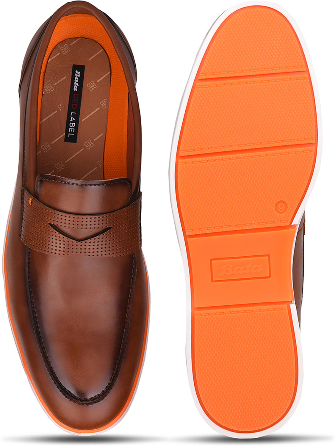 Image of Bata Men's Casual Slipon Shoes - Tan - ( 6 UK ) Casuals For Men