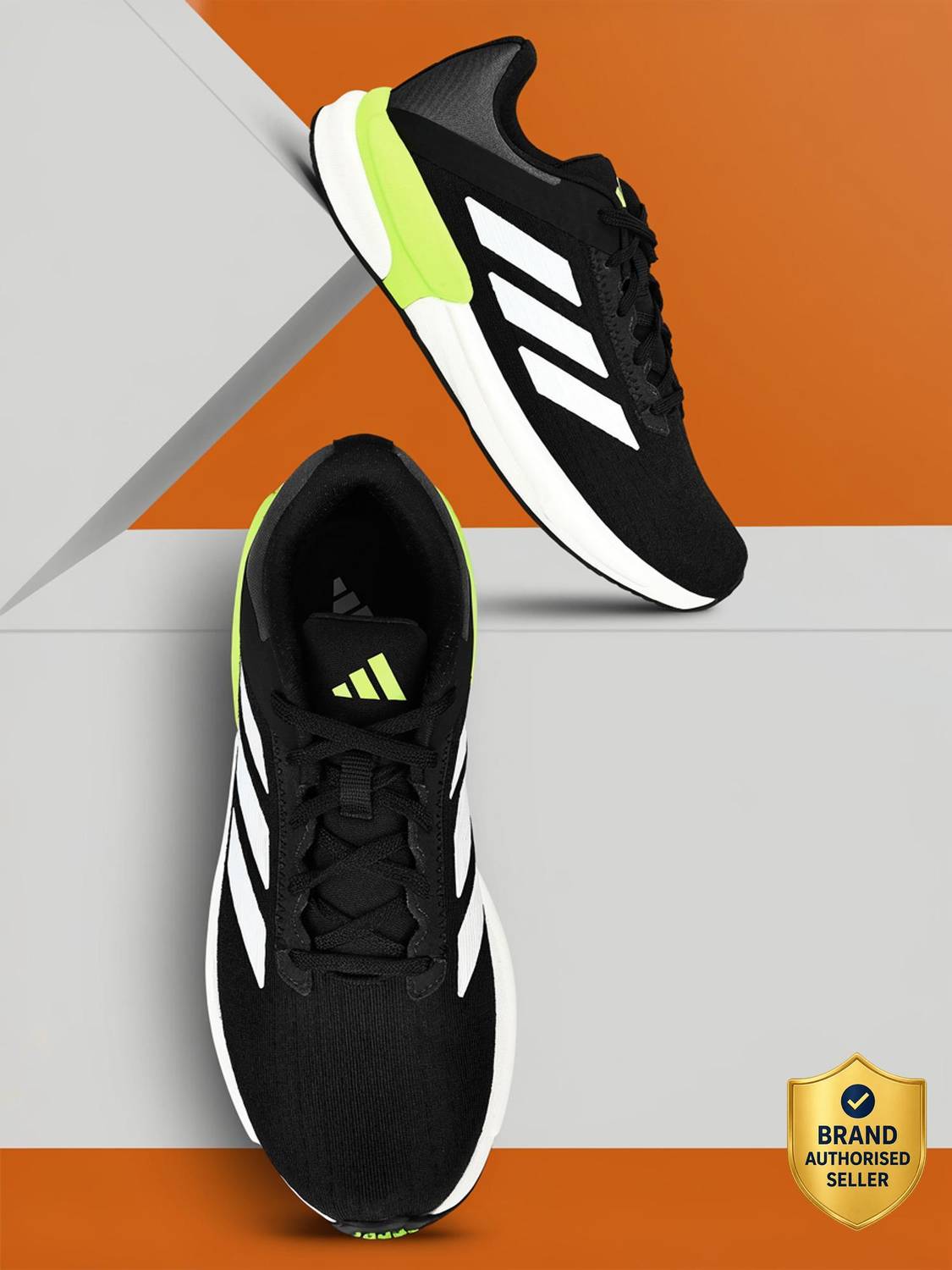 ADIDAS Flexion ST M Black Running Shoes - Image 1