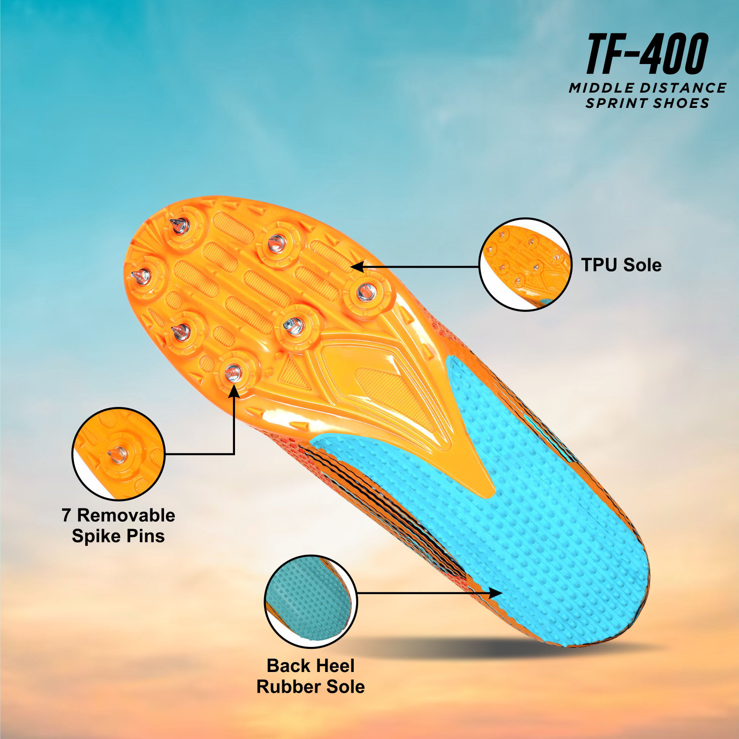 Image of NIVIA TF - 400 Track & Field Running Shoes For Men