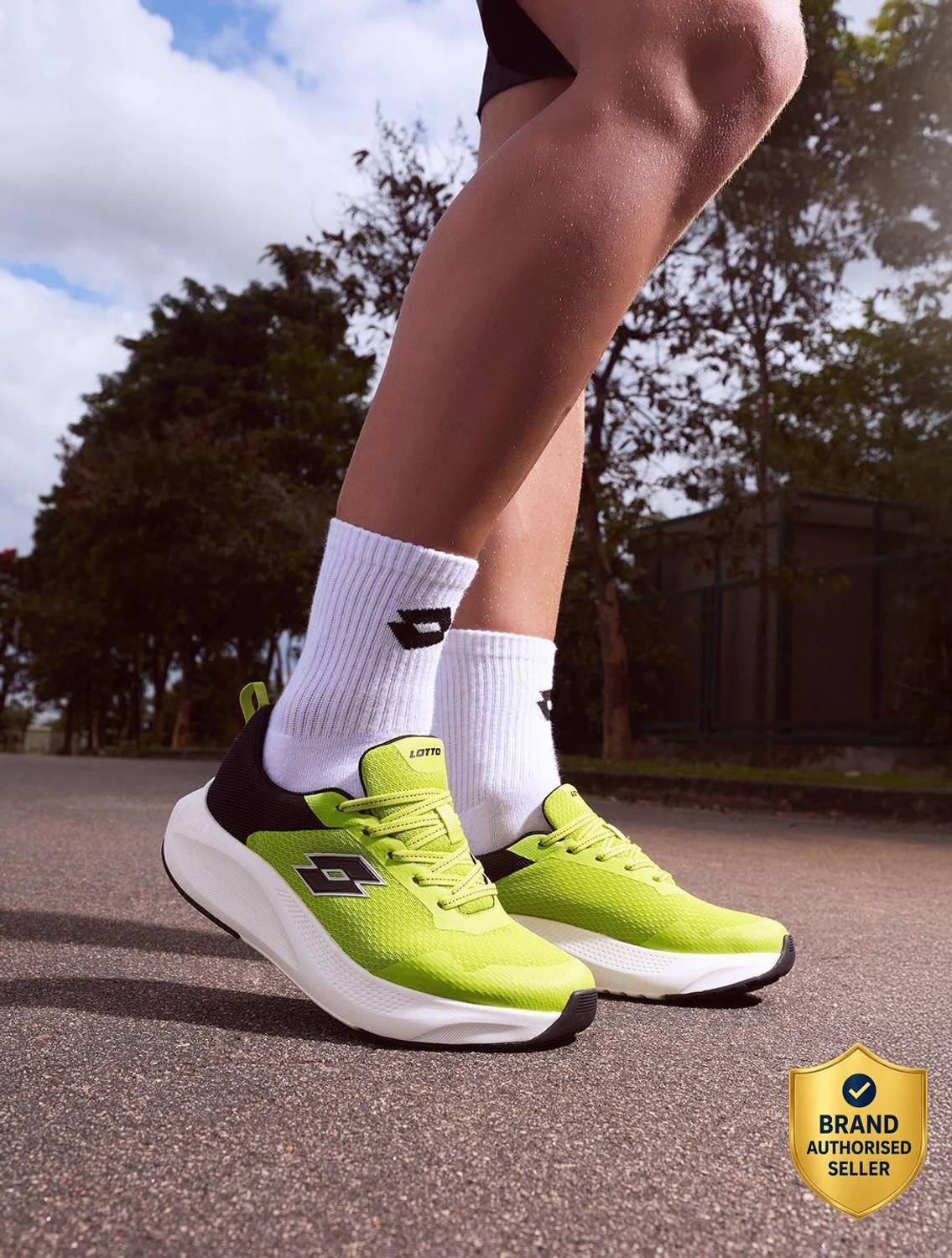 LOTTO Energex Running Shoes for Men (Green)