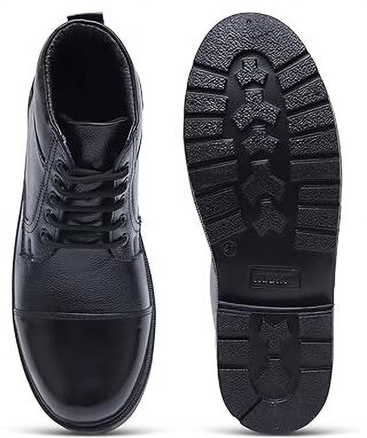 Aramish Genuine Leather Formal Ankle Boots Black - Image 5