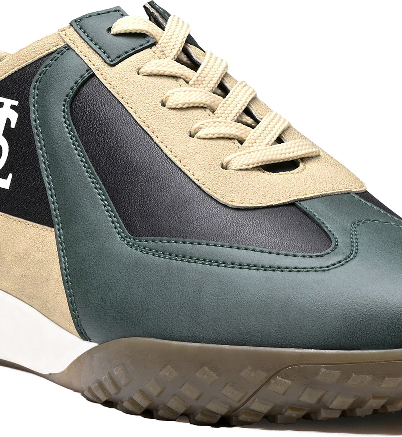 Image of LOUIS STITCH Men's Green and Black Sneaker, Casual Lightweight Sneakers For Men Sneakers For Men