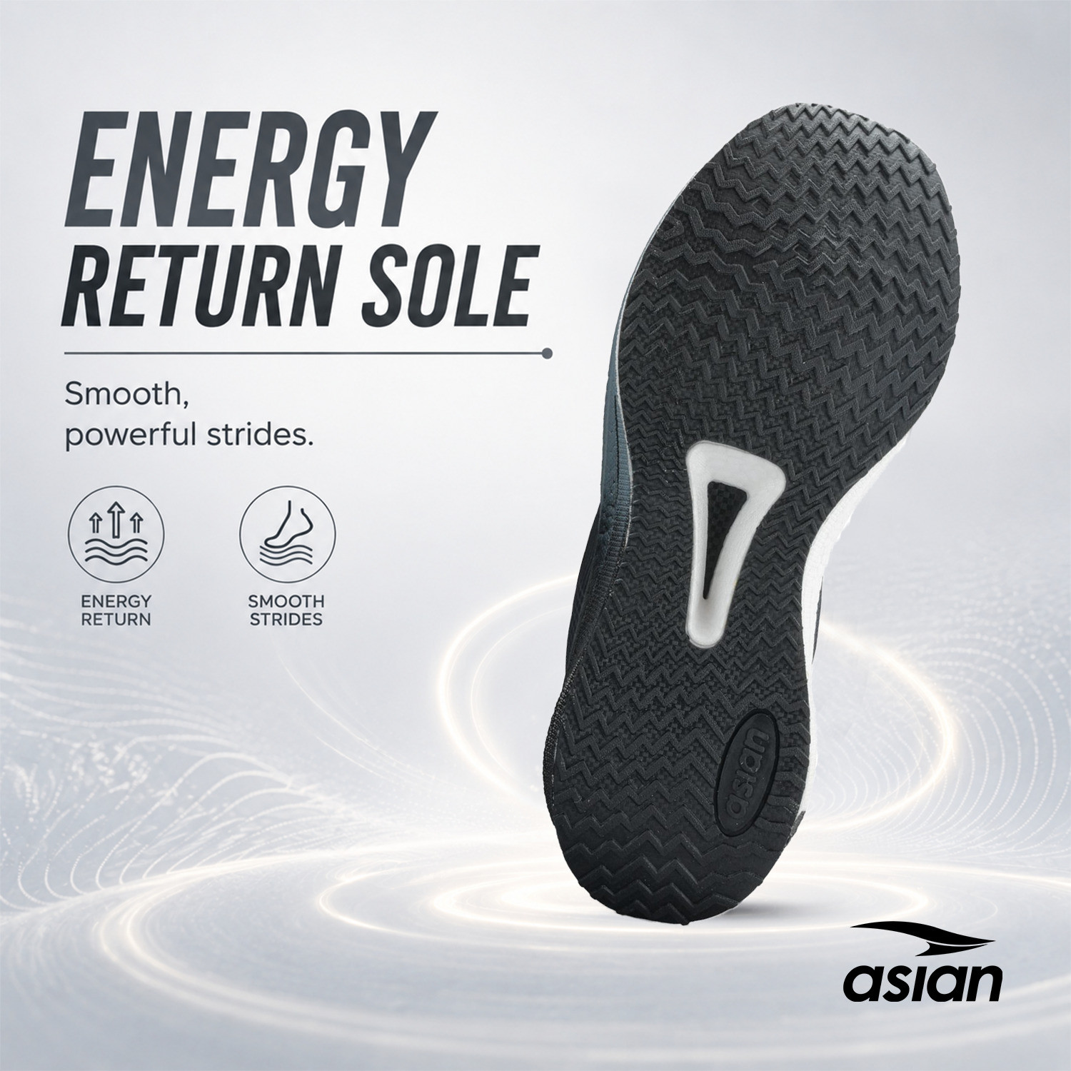 Image of asian Hypercushion Carbon-08 Running Shoes with Energy Return Bounce & Carbon Plate Sneakers For Men