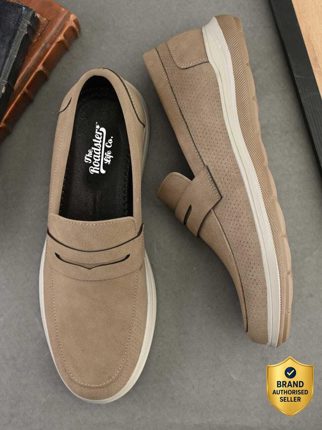 Image of Roadster Roadster Brown Flexible Penny casual Shoe For Men