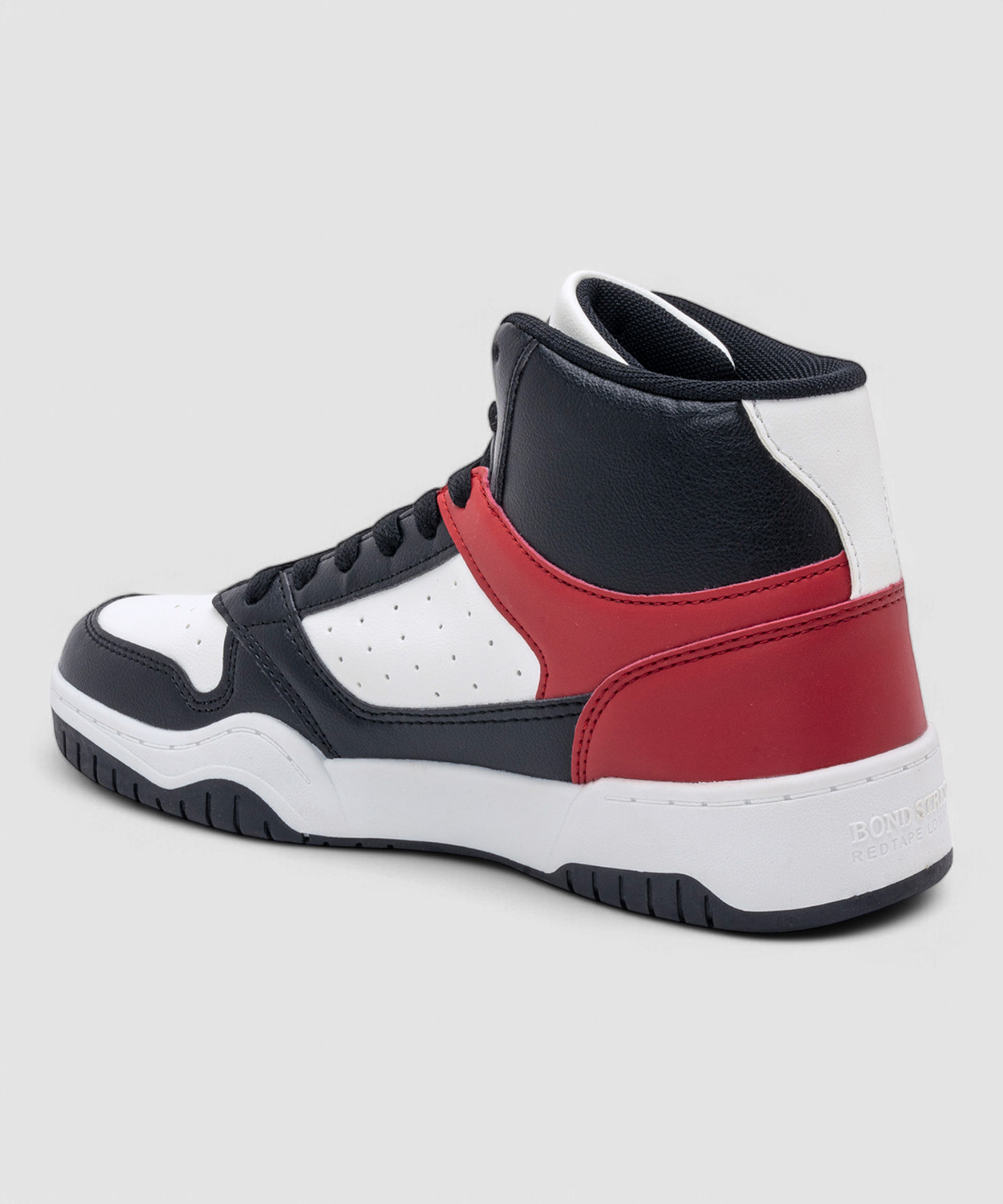 Image of RED TAPE High Top Sneakers For Men (Black, 9)
