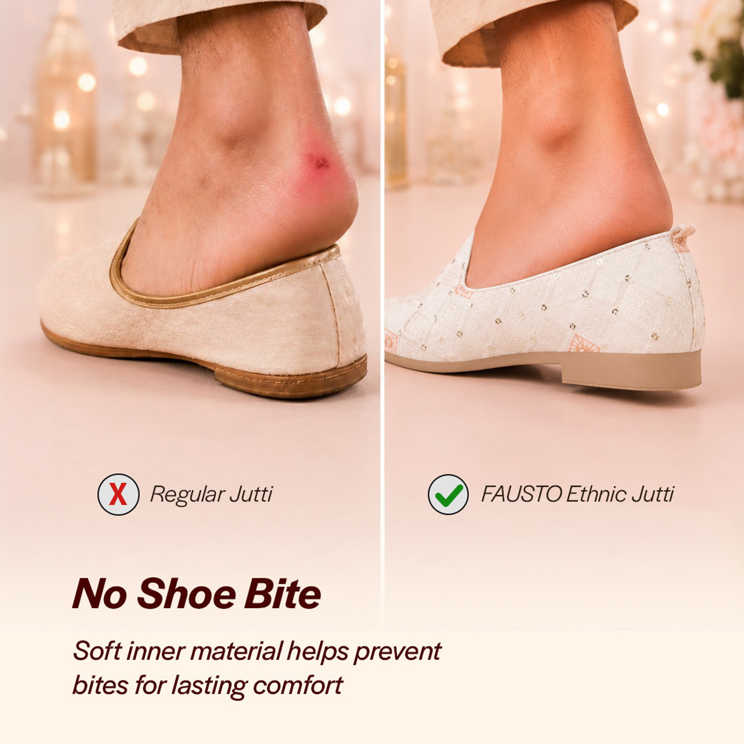 Image of FAUSTO Embroidery Sequin Ethnic Jutis|Loafers for Indo-Western Events|Wedding Sherwani Mojaris For Men (Off White, 9)