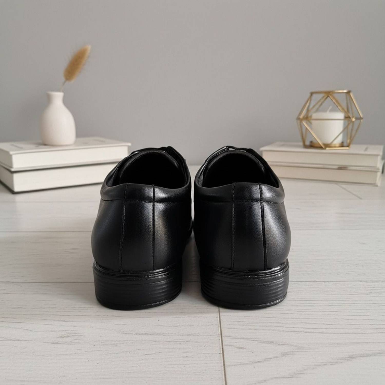 zuliva Men's Black Formal Shoes - Image 3