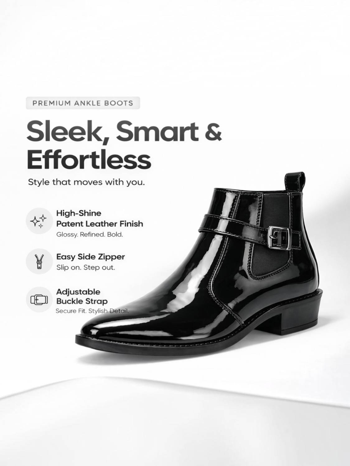 Kraasa Stylish Ankle Boots for Men - Image 1