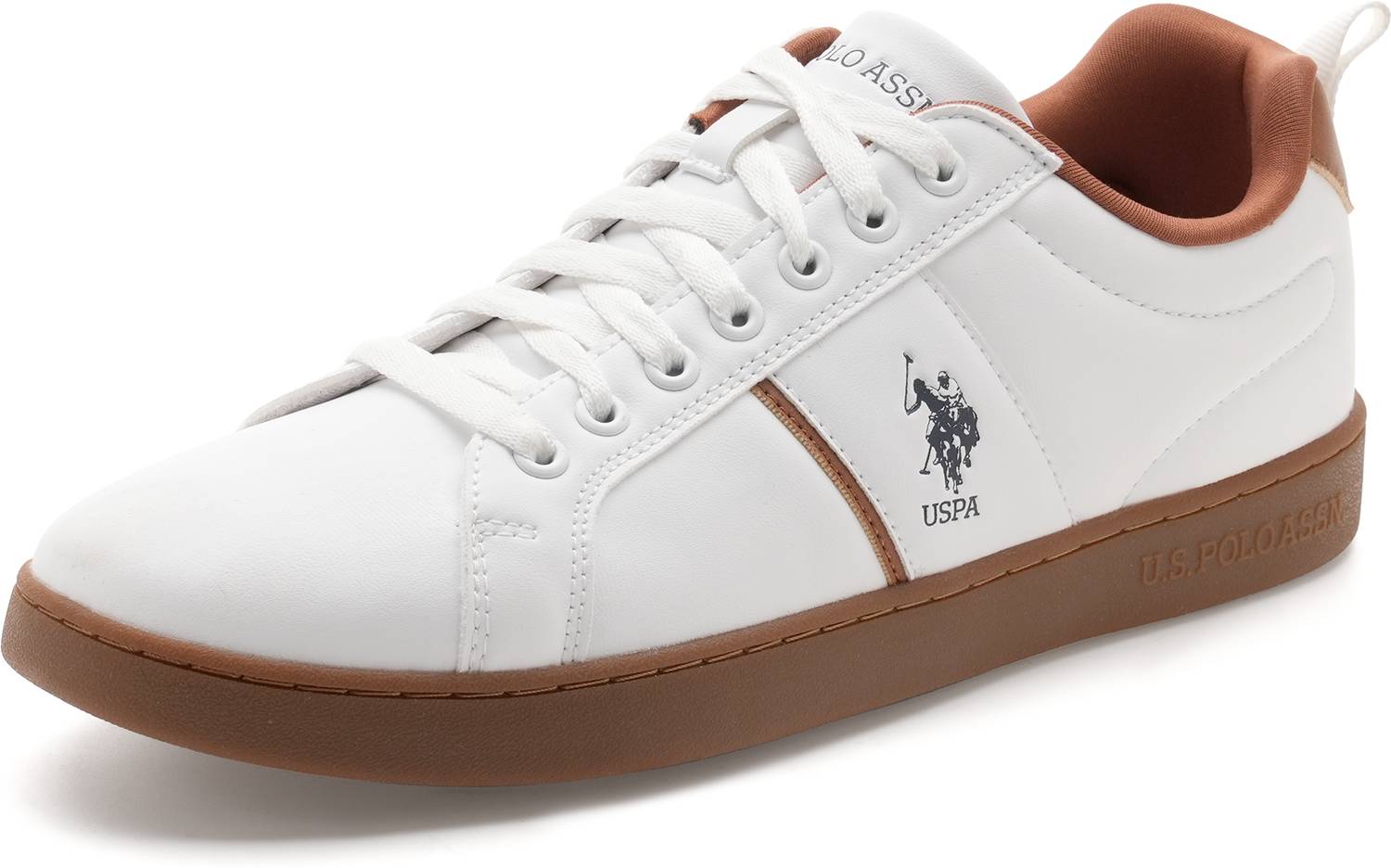 U.S. POLO ASSN. DORIM 2.0 White Sneakers For Men - Image 4