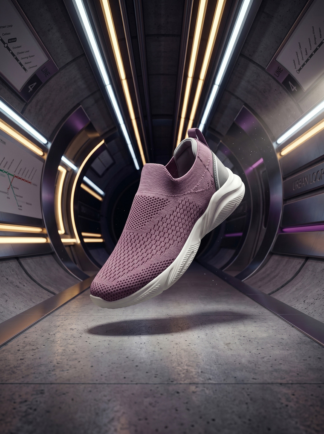 Image of HRX by Hrithik Roshan HRX-161 Walking Shoes For Women