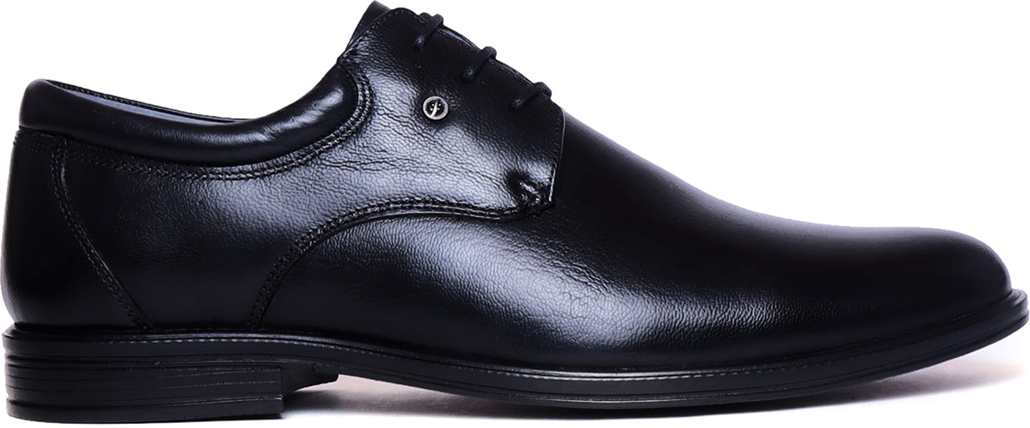 Image of Zoom Shoes Genuine Leather Formal Shoes for Men AP1185 |Memory Cushioned Insole| Anti Slip| Derby For Men (Black, 7)
