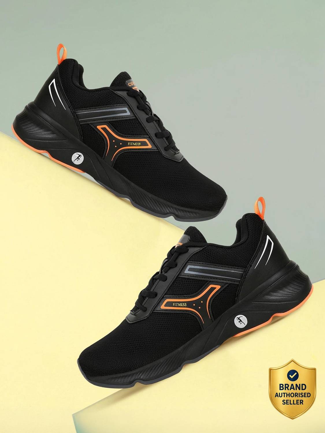CAMPUS HURRICANE Men's Black Running Shoes - Image 1