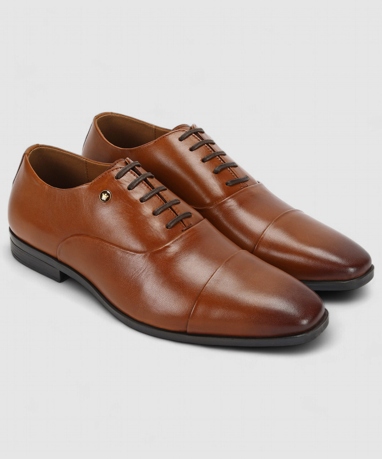 Image of LOUIS PHILIPPE Premium Leather Breathable Anti-Slip with Heel Formal Oxford For Men