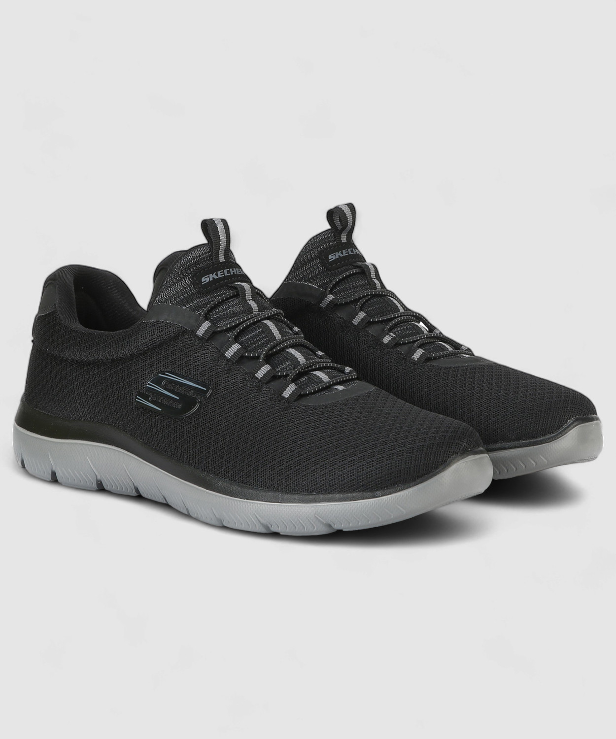 Image of Skechers SUMMITS Sneakers For Men (Black, 6)