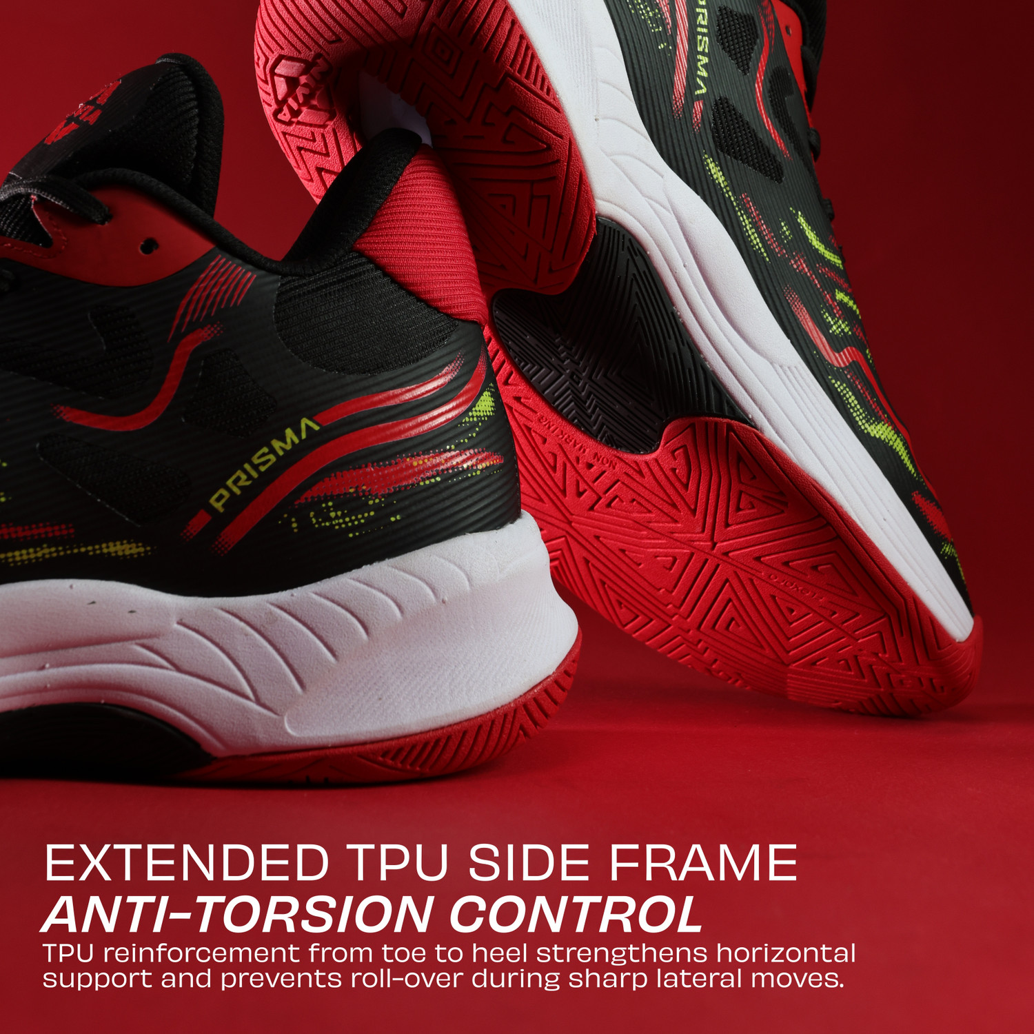 Image of NIVIA Prisma Duofoam cushioning and TPU stability frame with Rubber Sole Basketball Shoes For Men