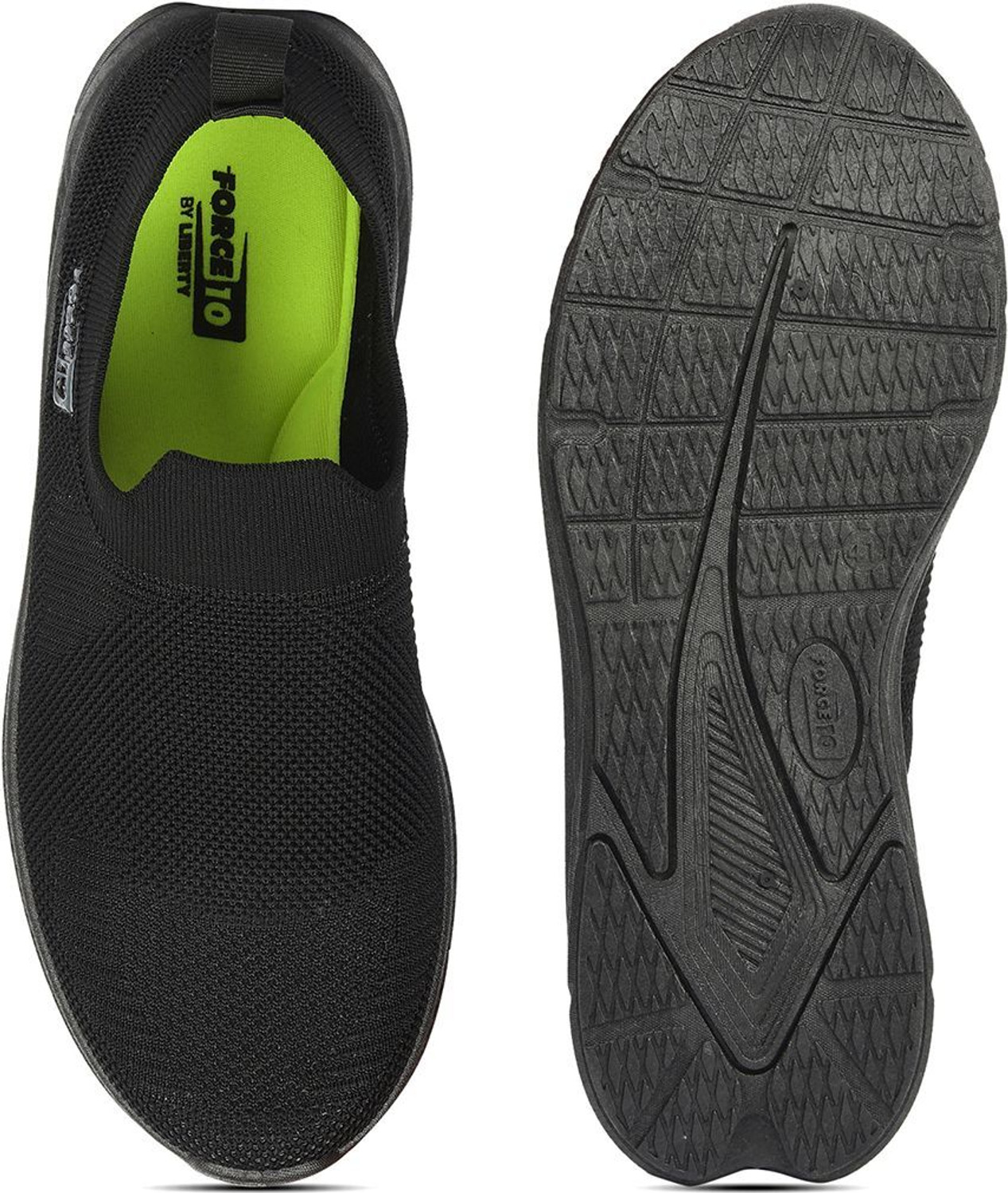 Image of LIBERTY Force 10 MATCHER-3E Non-Lacing Sports Shoes - Comfortable, Slip-On Jogging, Gym Walking Shoes For Men