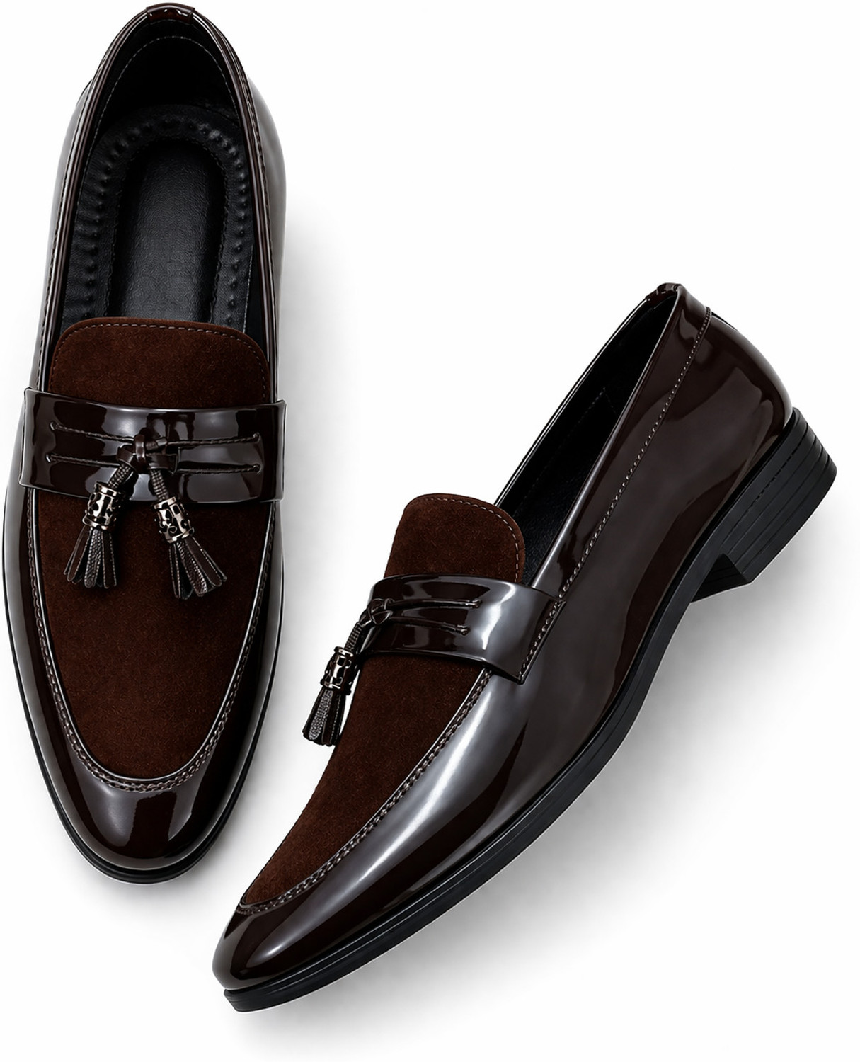 Image of mzoracollection Royal Gloss Tassel Loafers Casuals For Men