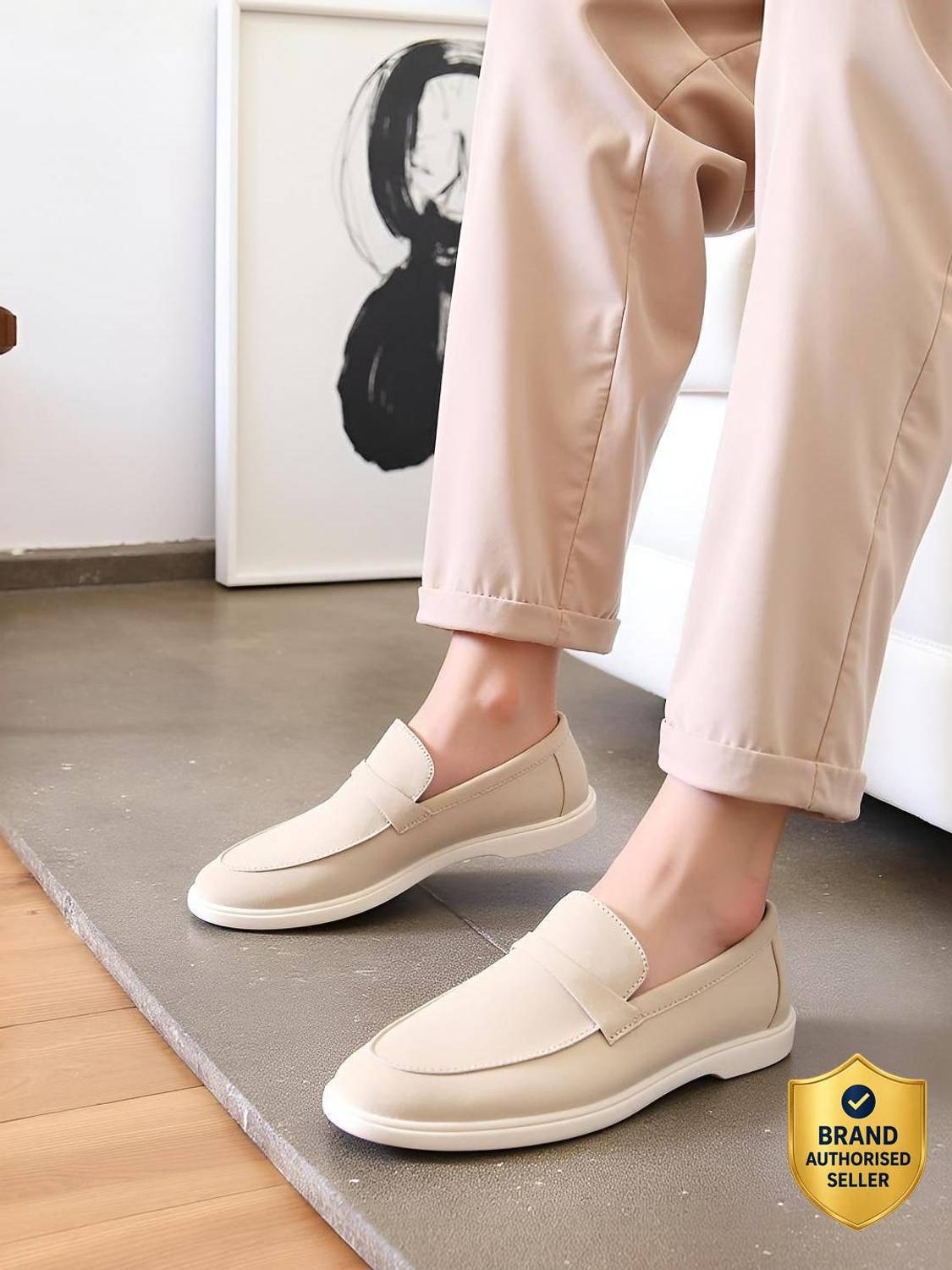 Mast & Harbour White Loafers for Men