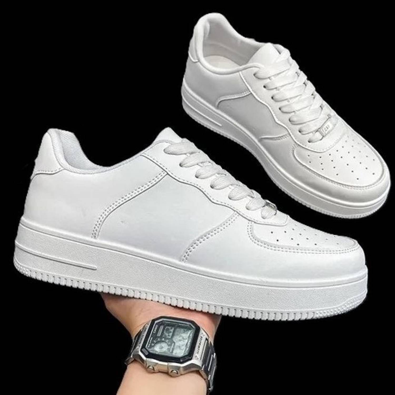 MODESTINE White Sports Shoes for Men - Image 3