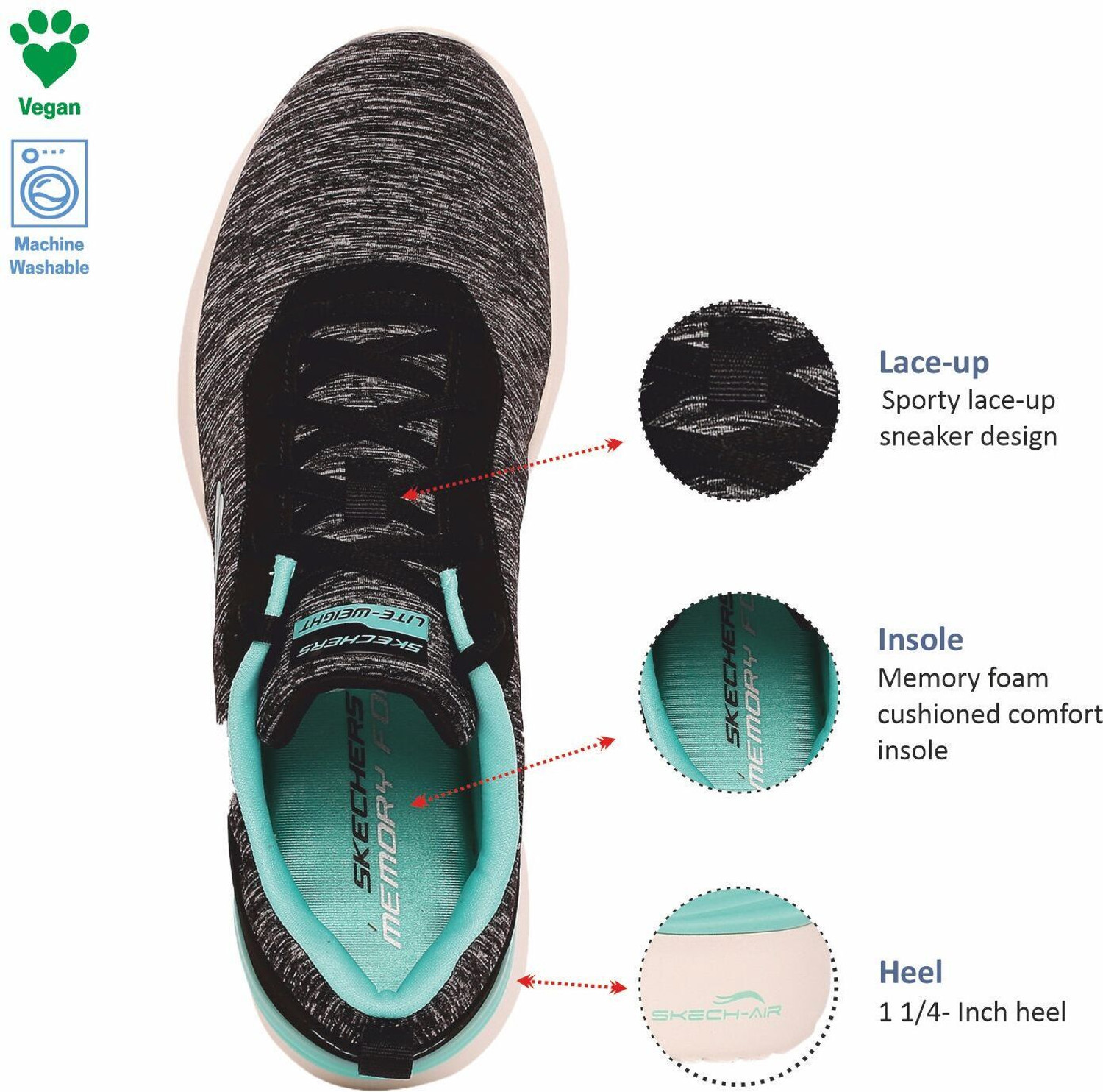 Image of Skechers SKECH-AIR DYNAMIGHT-PURE SERE Sneakers For Women