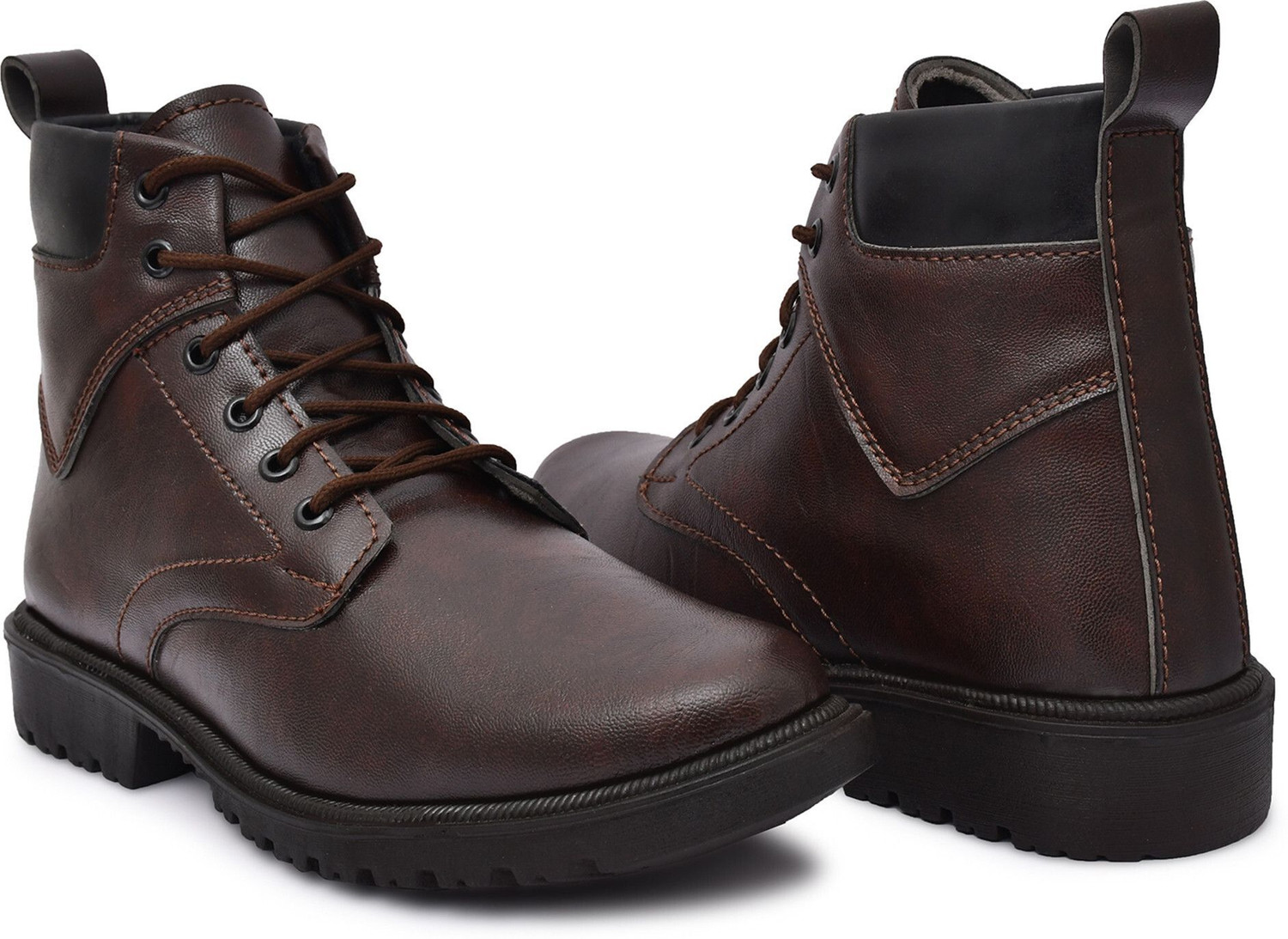 Image of PROVOGUE Brown Casual Boots For Men Boots For Men