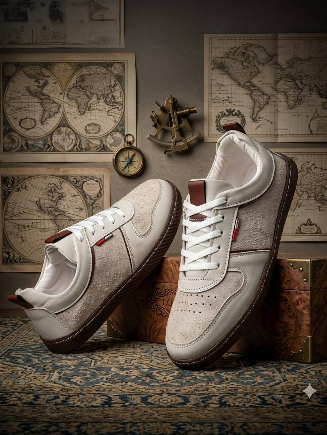 ROASTER Men White Casual Shoes - Image 1
