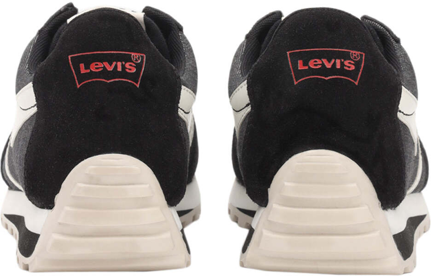 Image of LEVI'S Men's Black Colorblock Sneakers Sneakers For Men