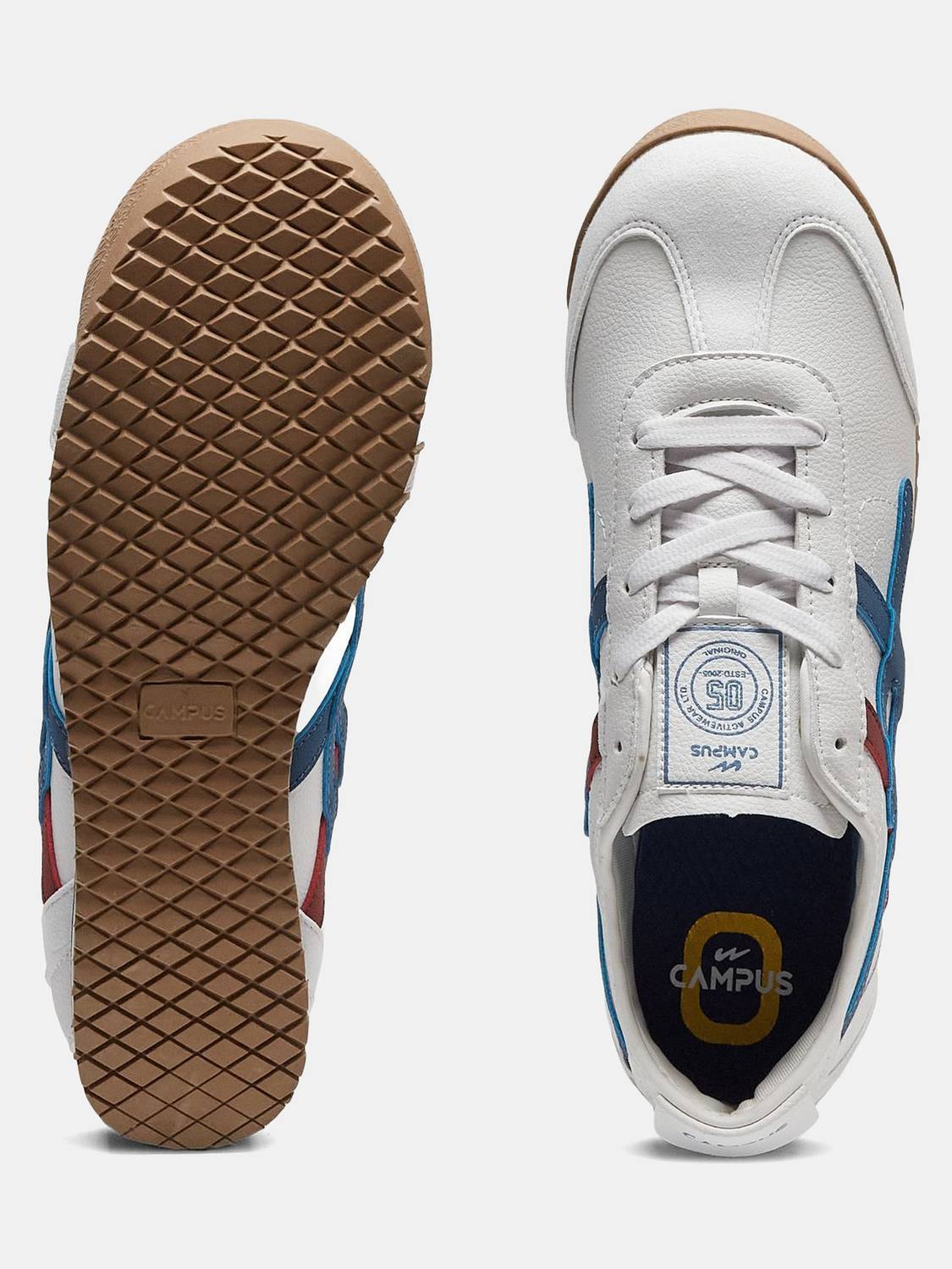 CAMPUS TUMBLE PRO Men's White Sneakers - Image 5