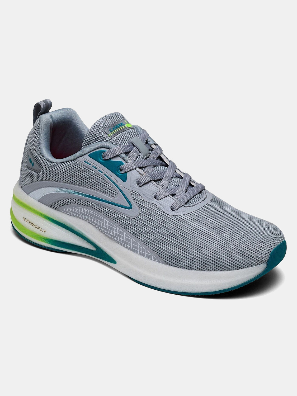 Image of CAMPUS REBEL Men's Sports Shoes | Breathable Mesh Upper with Nitrofly Tech | Lace-Up Running Shoes For Men