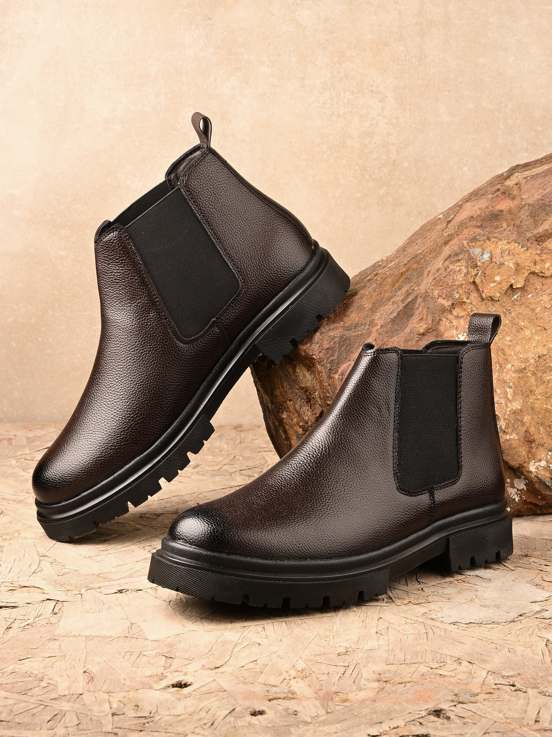 Image of Roadster Men's High Chelsea Boots - Stylish & Comfortable Boots For Men