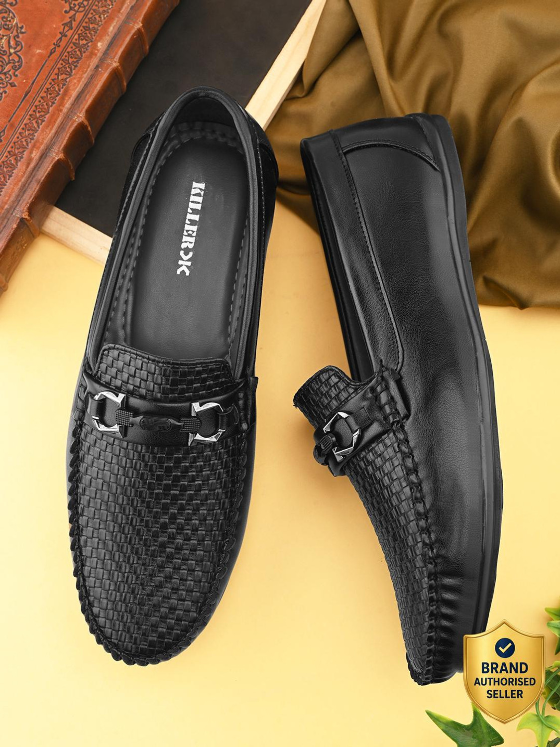 Image of KILLER Men's SS25 3075 Black Casual Loafers Loafers For Men