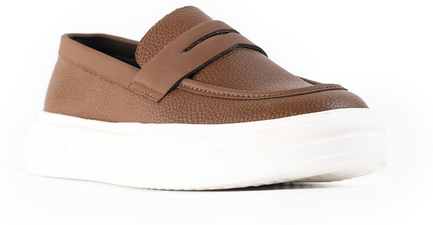 Image of MONKSTORY Monkstory Chunky Luxe Slip-On Sneakers - Tabac Brown Sneakers For Men
