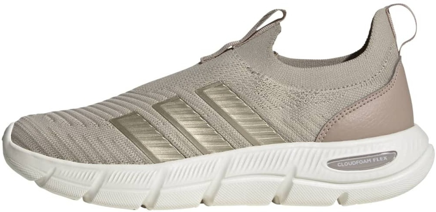 Image of ADIDAS CLOUDFOAM FLEX - SOCK Walking Shoes For Women (Beige, 4)