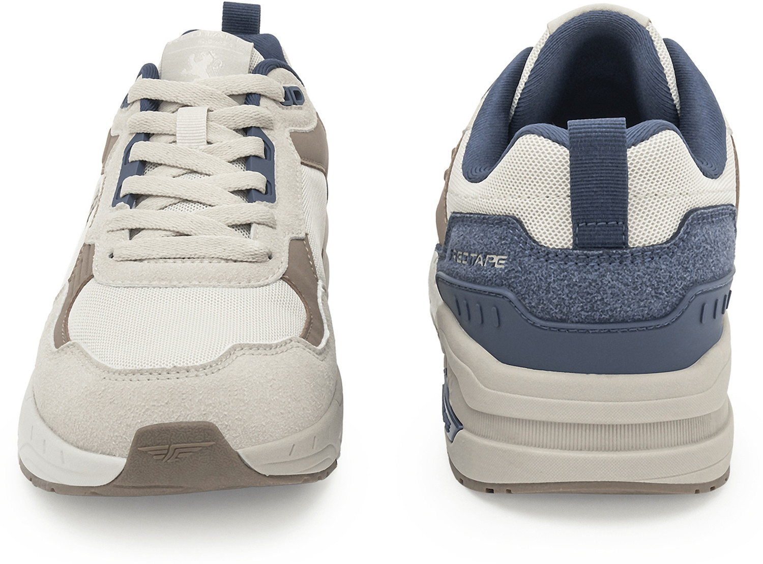 Image of RED TAPE Lifestyle Sneakers for Men in Beige Navy | Lifestyle Sneakers Sneakers For Men