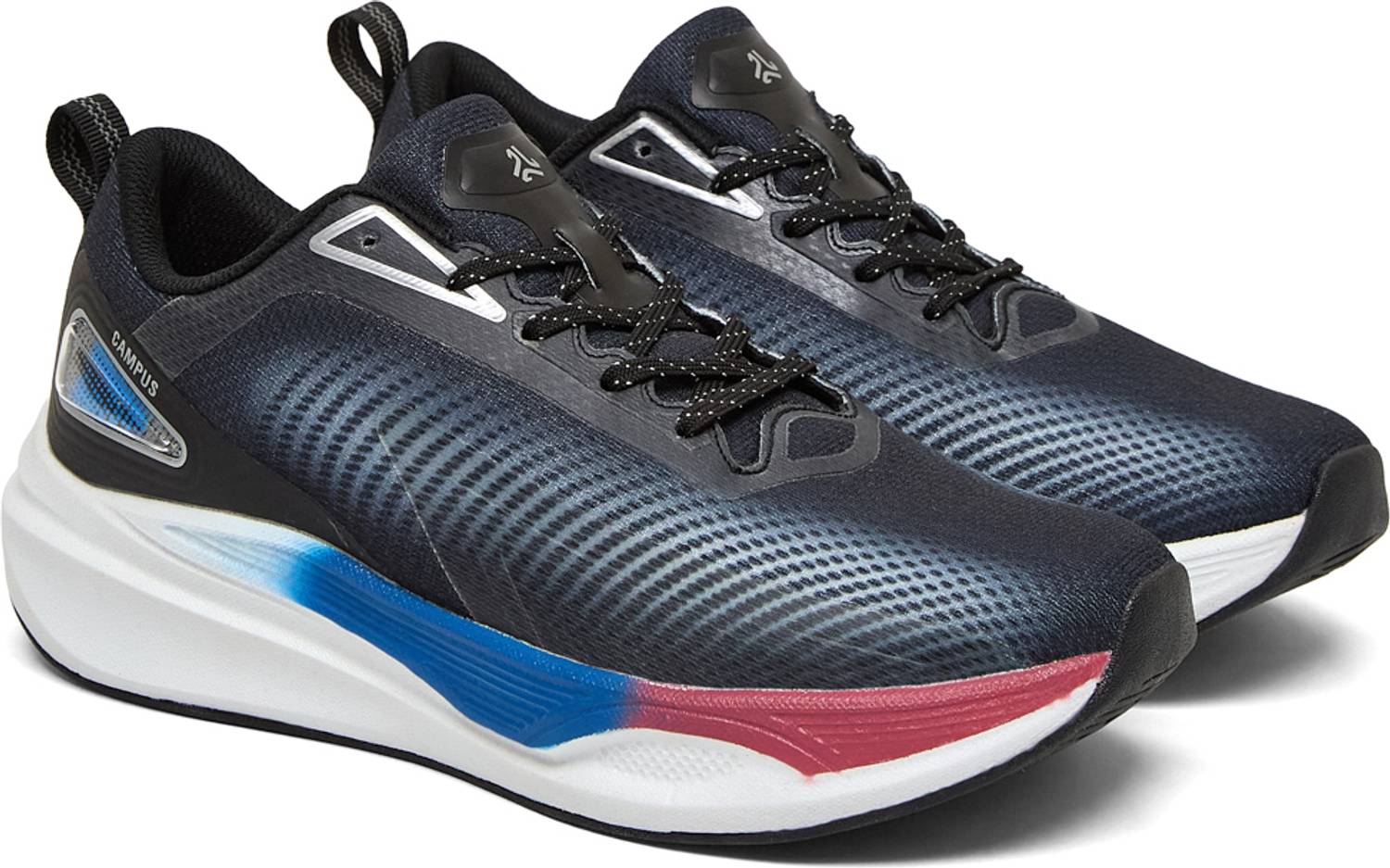 CAMPUS Men's Black Running Shoes - Image 2