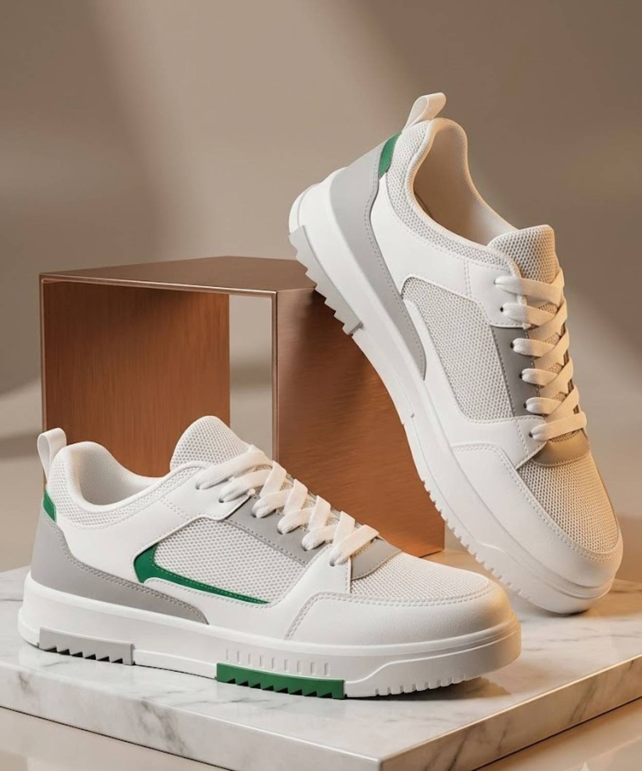 Reefox Green Casual Sneakers For Men - Image 1