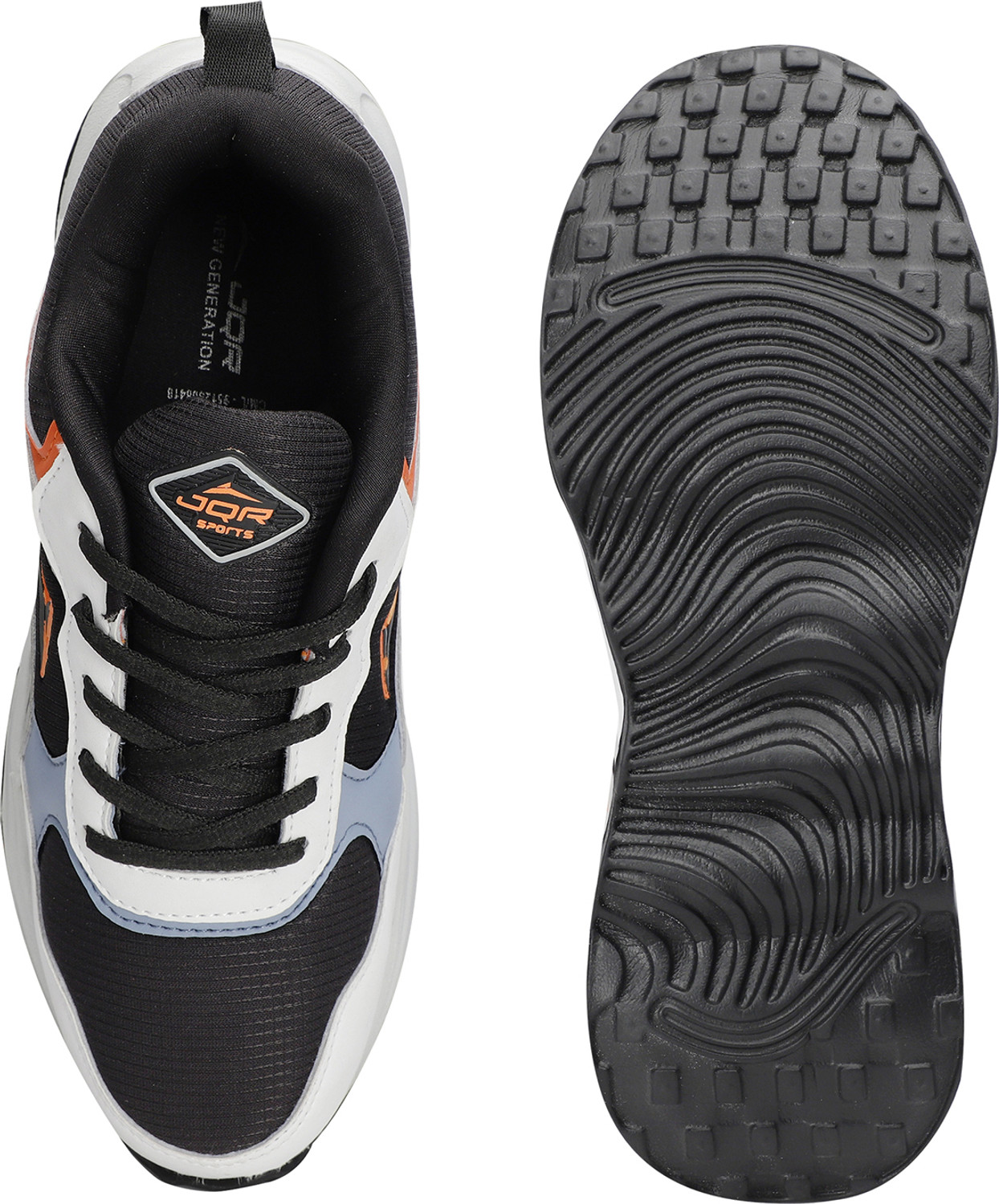 Image of JQR KINETIX Running Shoes For Men (Black, 7)